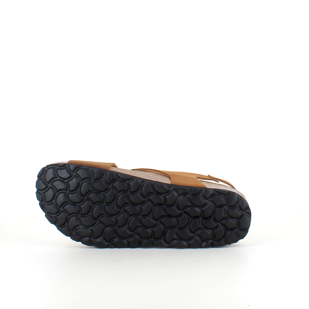 Serraje Roble – brun sandal med krydsremme & bagrem