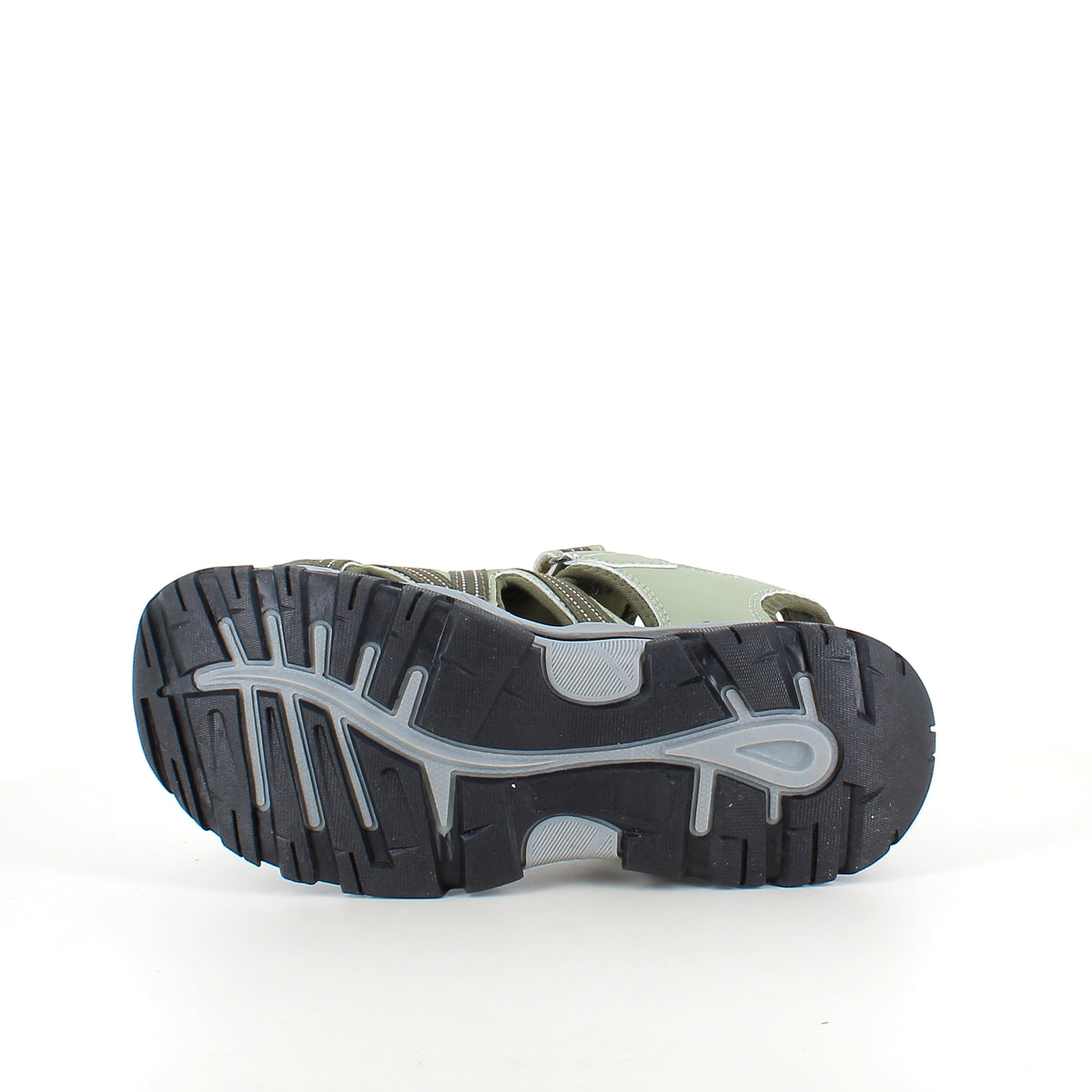 Robust vandresandal i khaki med god støtte