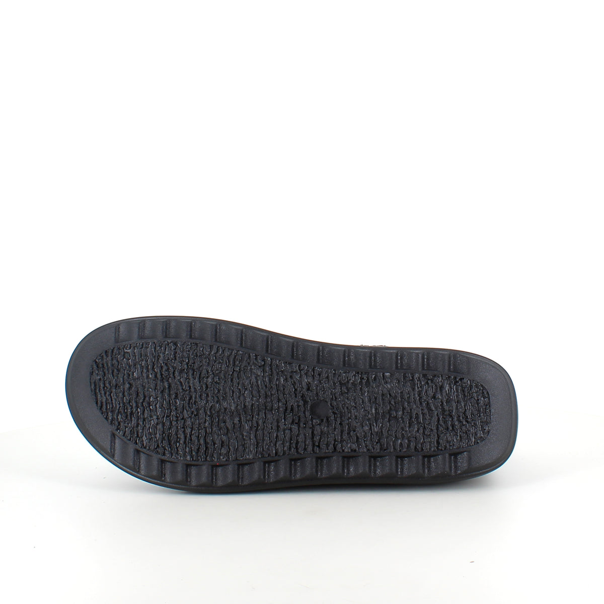 Sort slip-on sko i blød ruskind med fleksibel sål
