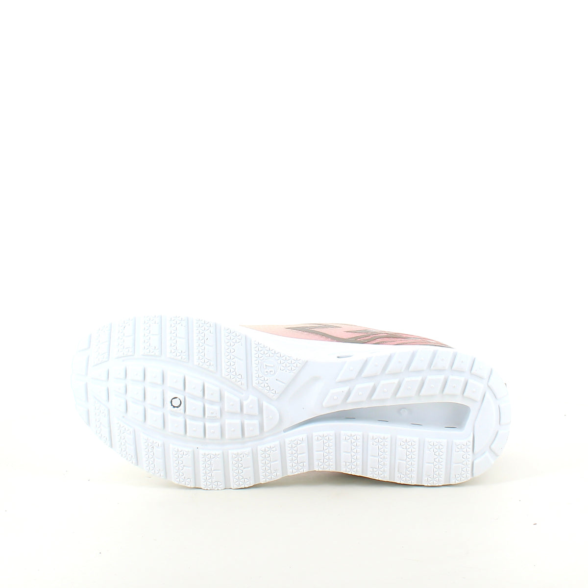 Beige letvægts sneakers i mesh med stødabsorberende sål
