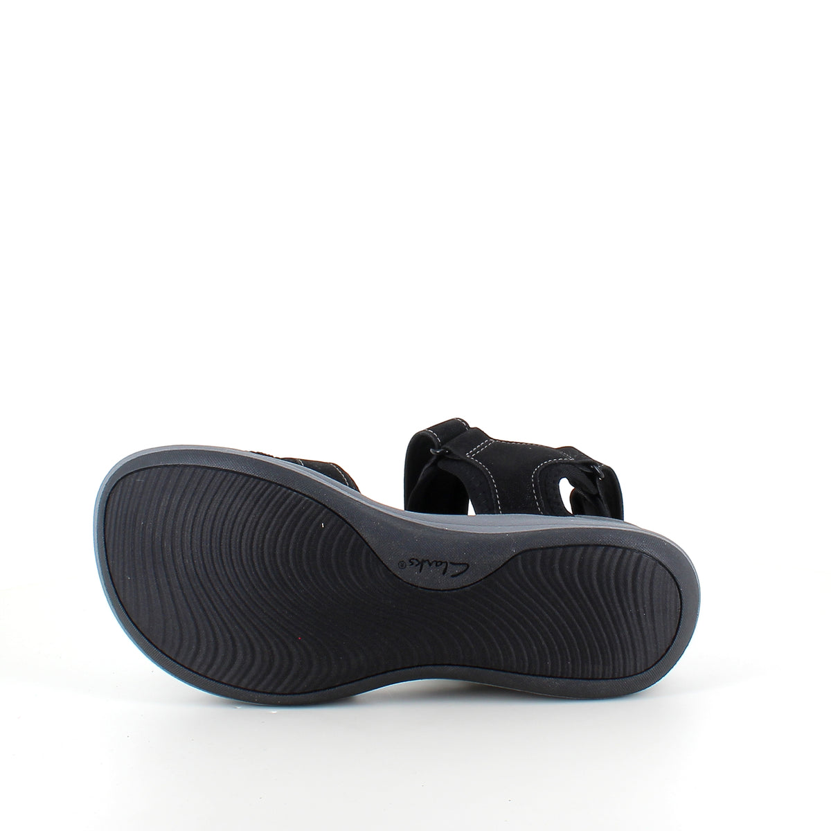 Clarks Cloudsteppers sandal i sort – stødabsorbering hele dagen