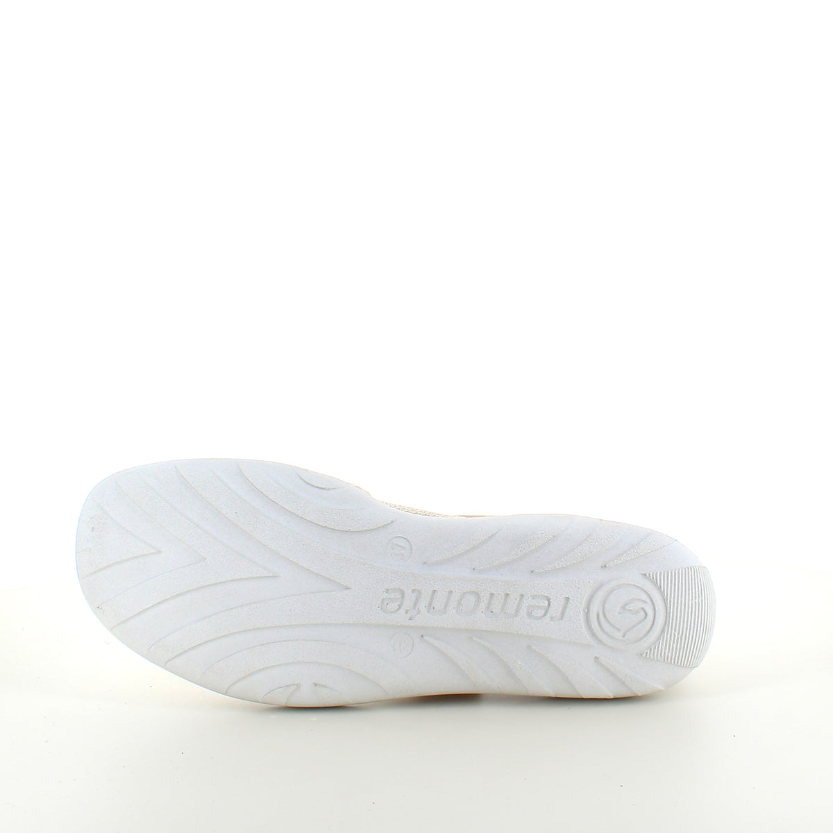 Beige Remonte ballerina med velcrorem