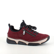 Bordeaux sneakers fra Rieker med god stødabsorbering