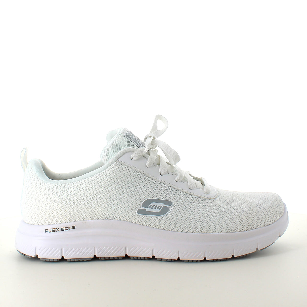 Skechers Work i hvid med åndbart materiale