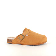 Lysebrun slip on hjemmesko