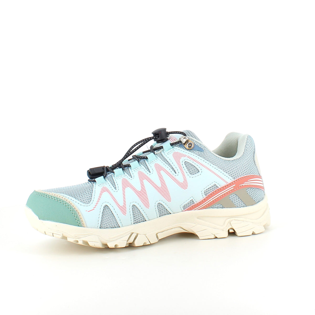 Fleksible blå sneakers med elastiksnørebånd