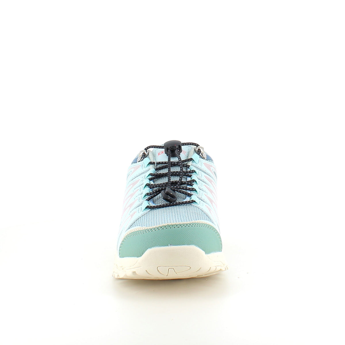 Fleksible blå sneakers med elastiksnørebånd