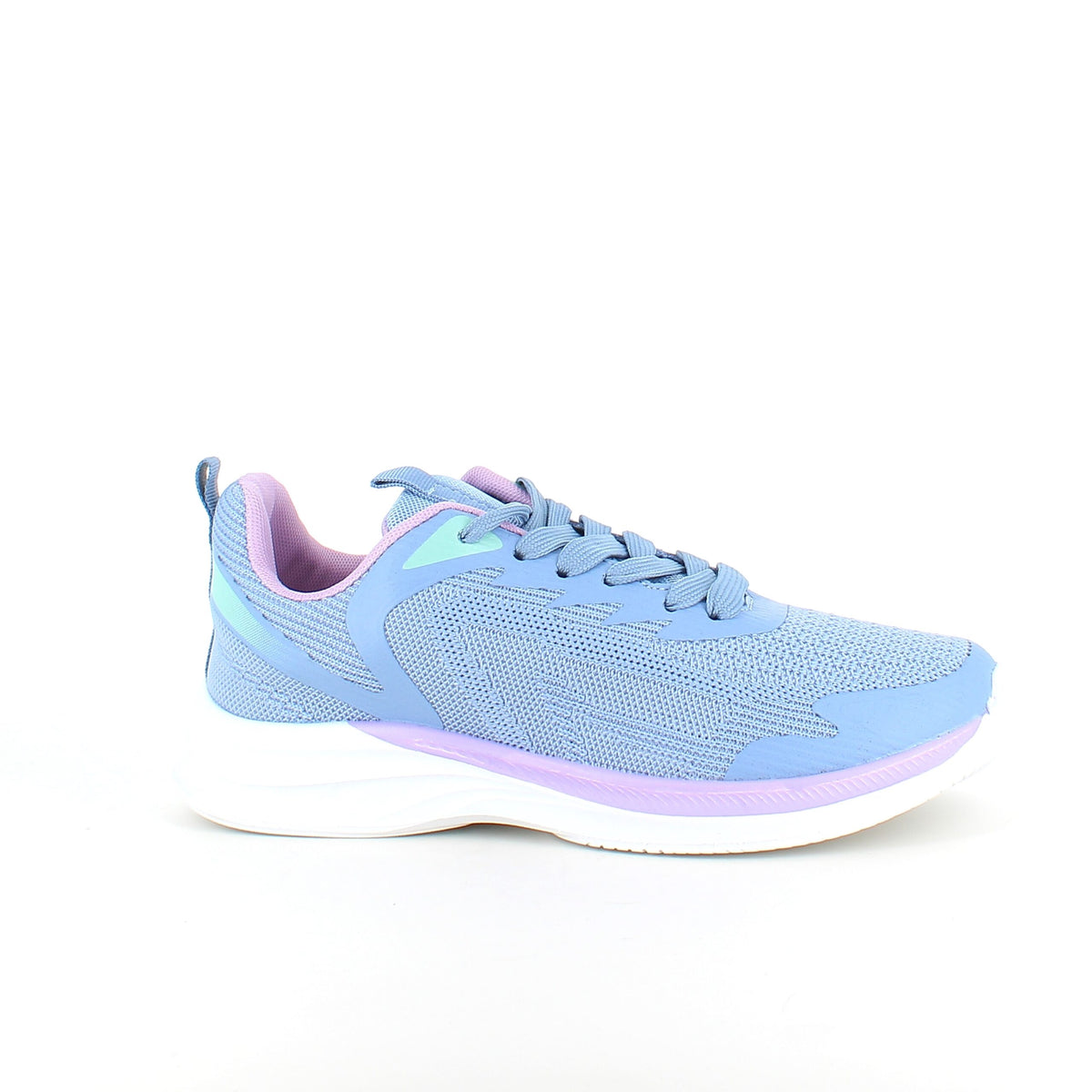Lavendelblå åndbar sko med let svangstøtte