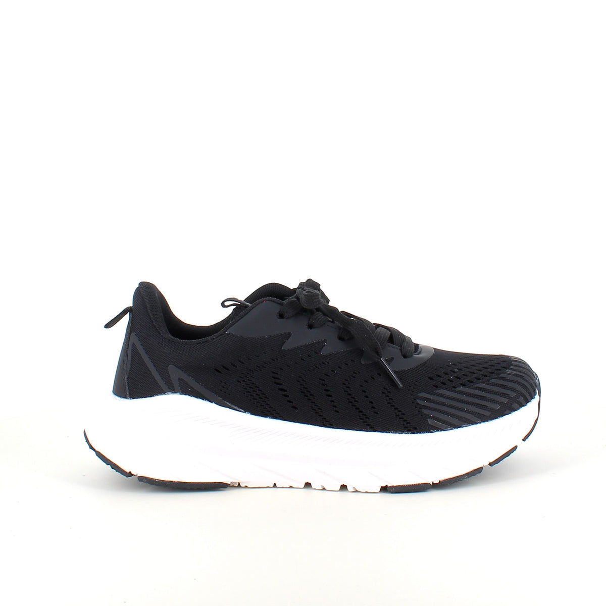 Endurance sort sneaker med hvid bund – åndbar komfort