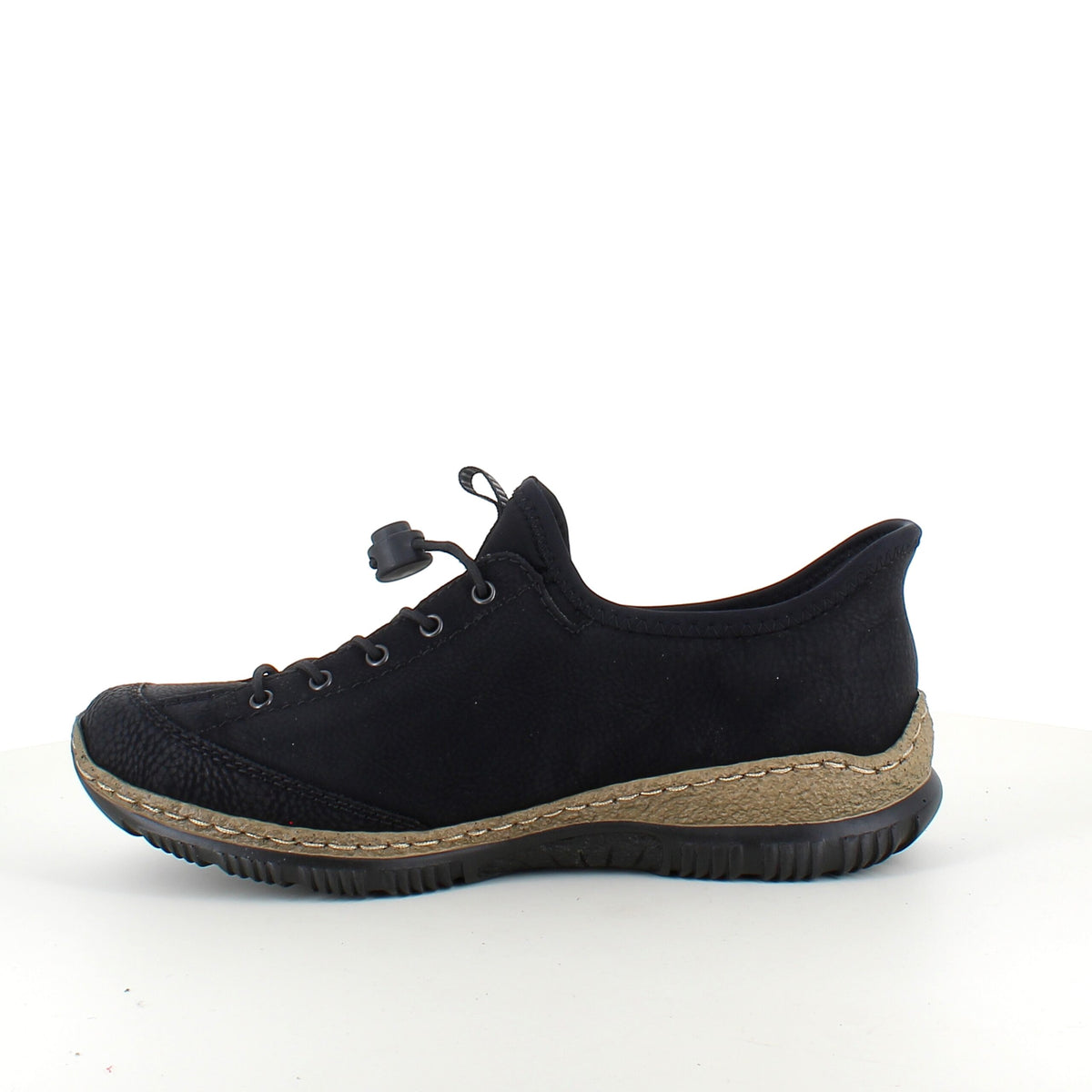 Sort Rieker slip-on sneakers