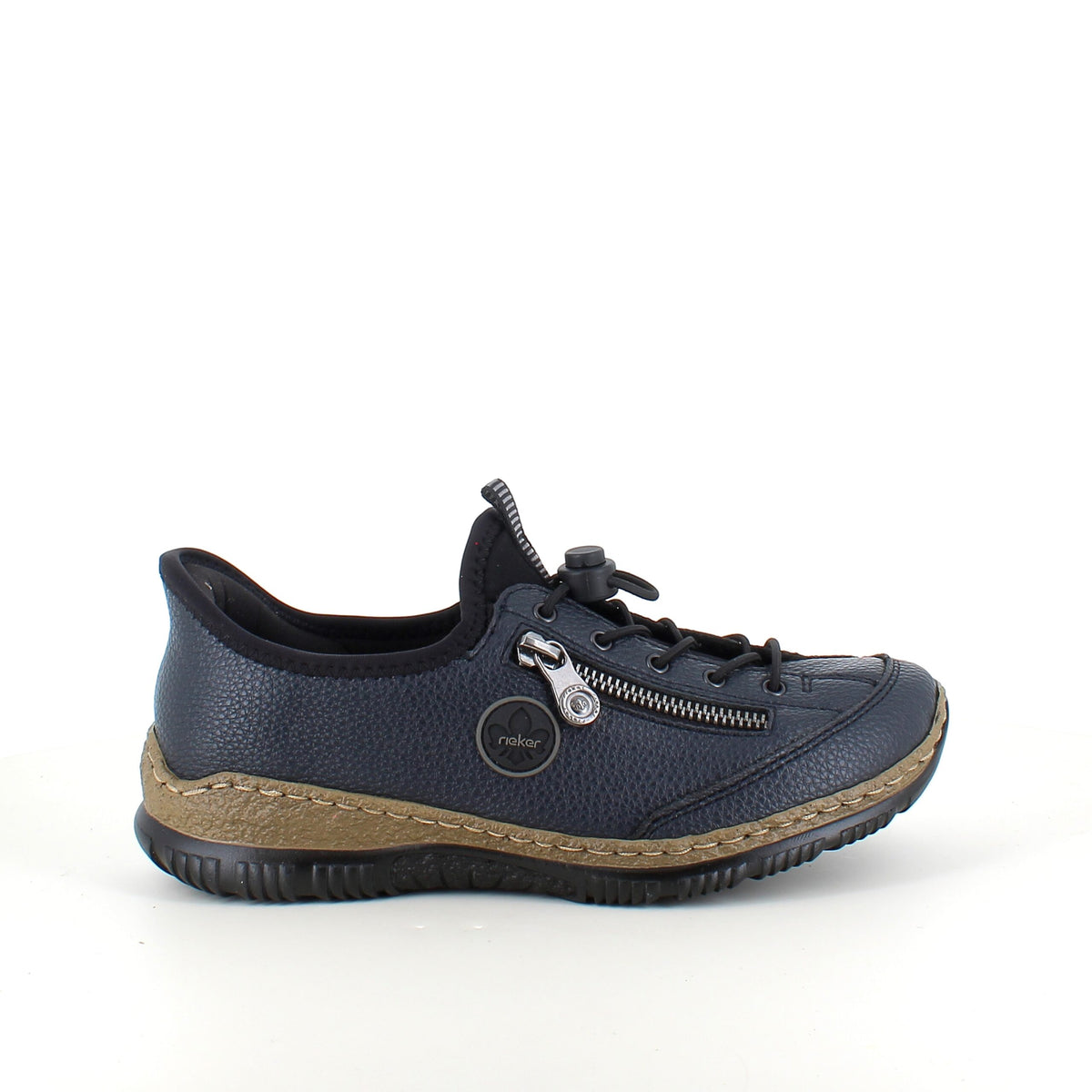 Mørkeblå Rieker slip-on sneakers