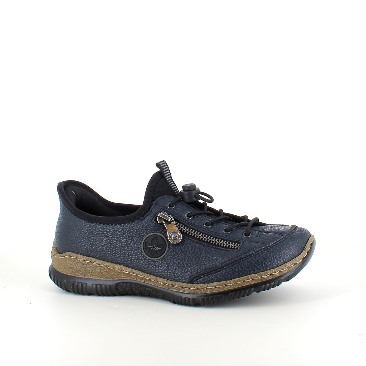 Mørkeblå Rieker slip-on sneakers