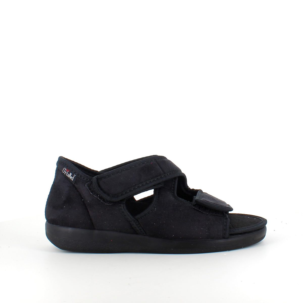 Sandal fra OrtoMed med velcro og hælkap