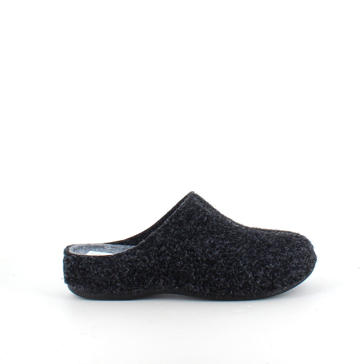 Mørkegrå filthjemmesko - som giver dig komfort og varme