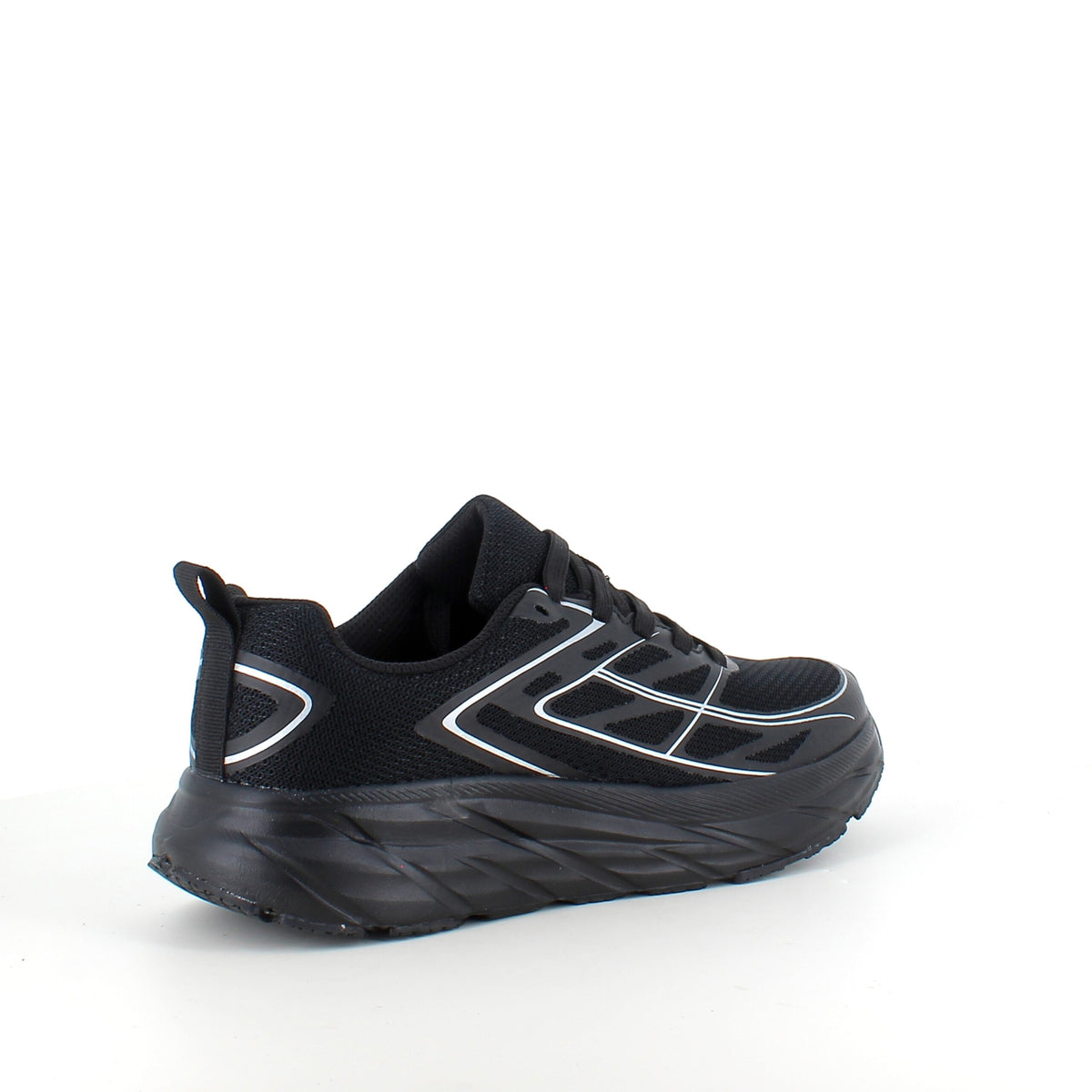 Sort sneakers i åndbart mesh