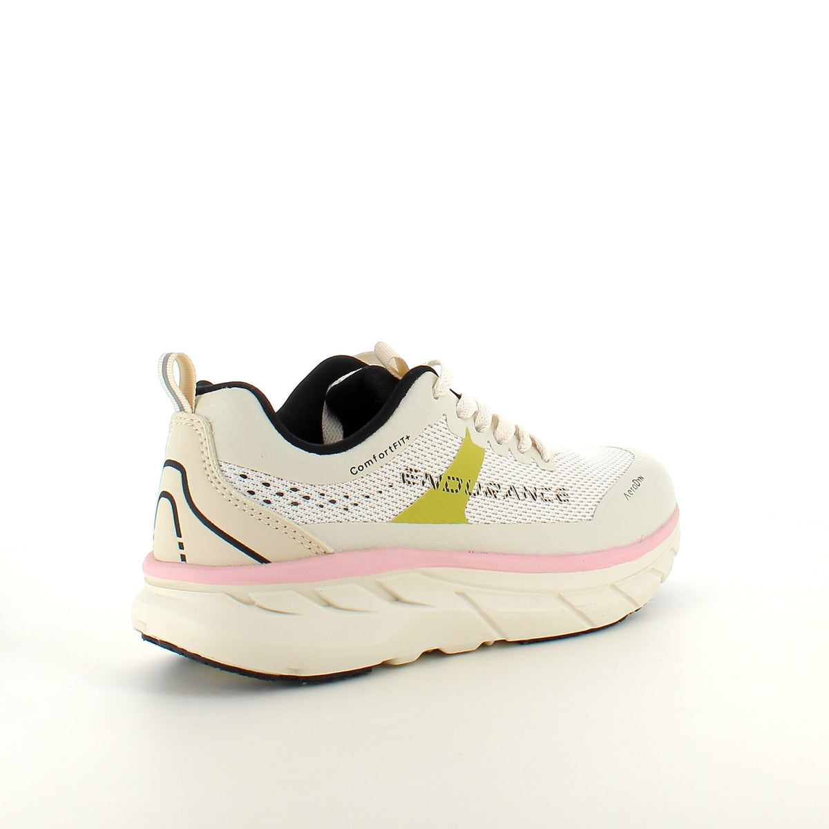 Åndbare Endurance Comfortfit sneakers med rosa detaljer