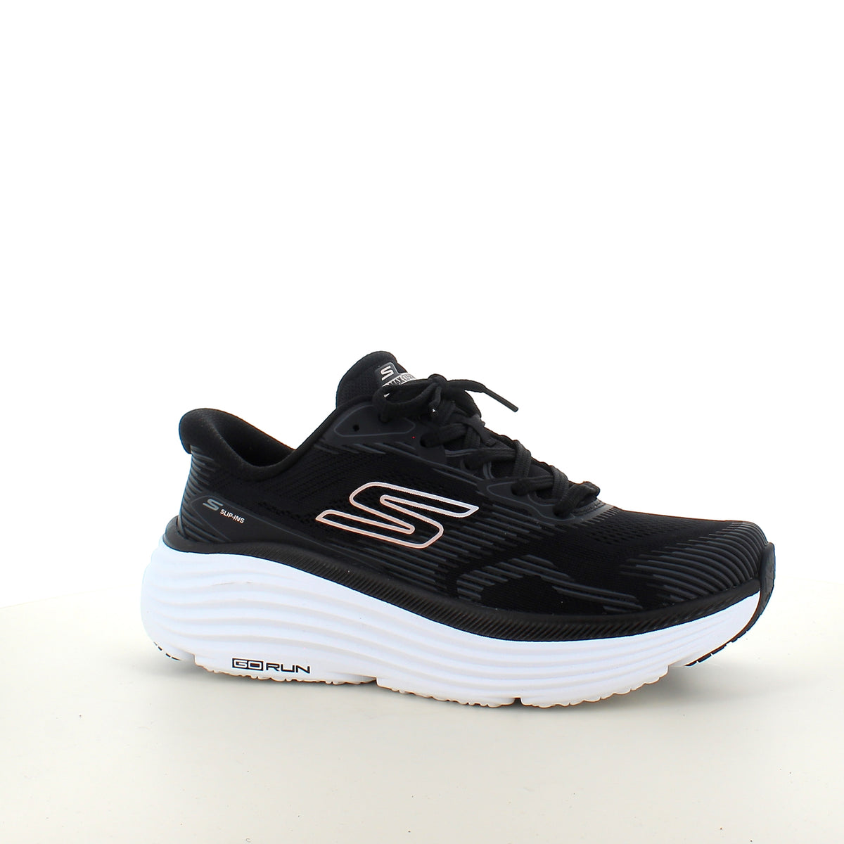 Skechers Max Cushioning Sort slip on sneaker med stødabsorbering