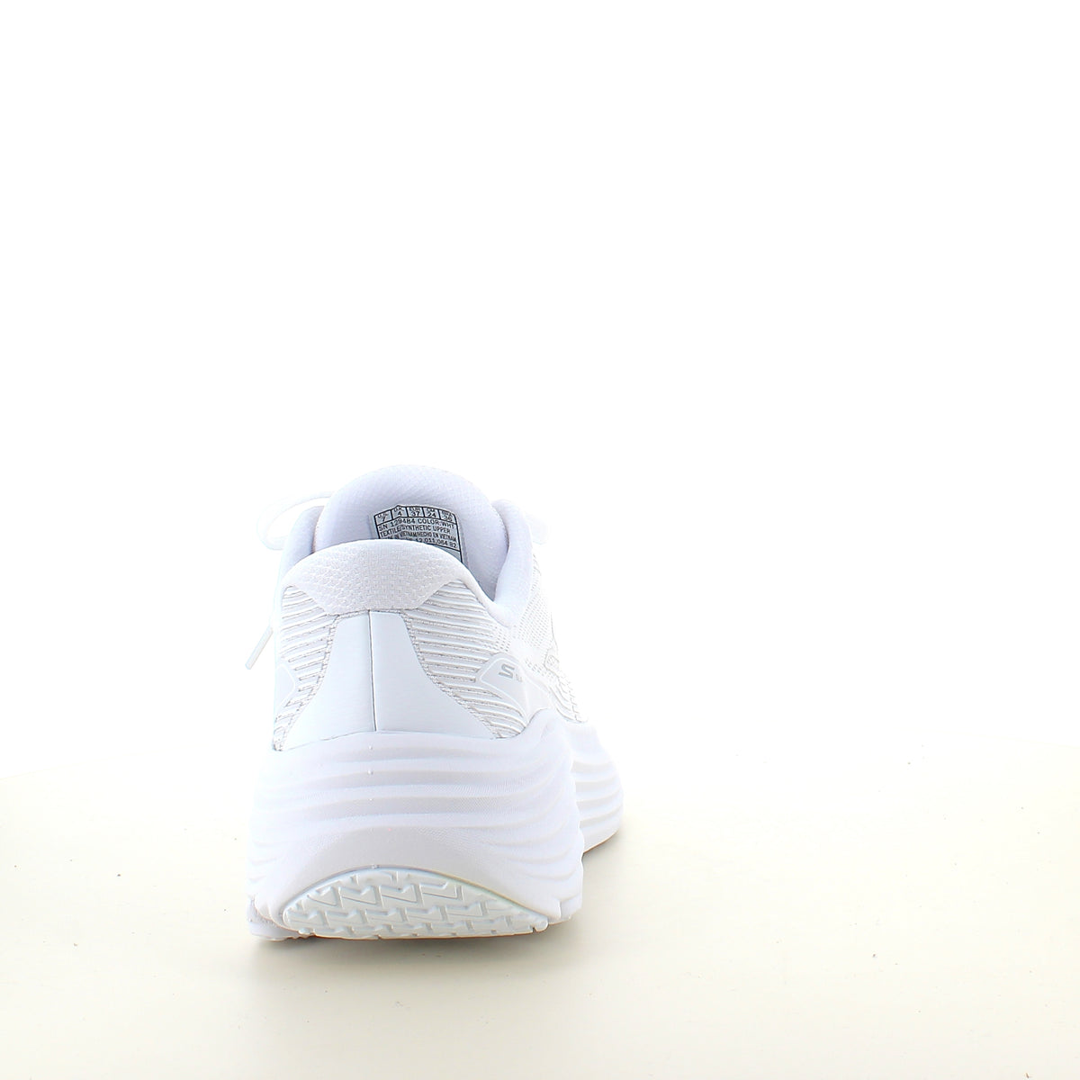 Skechers Max Cushioning Hvid slip on sneaker med stødabsorbering