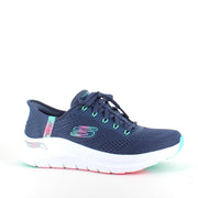 Skechers Slip-ins med Arch Fit – blå sneaker med hands free komfort