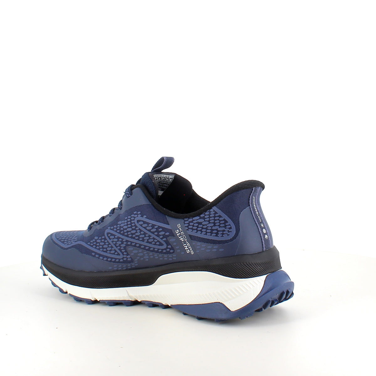 Navy Skechers vandtæt sko med Slip-in, Memory Foam og god stødabsorbering