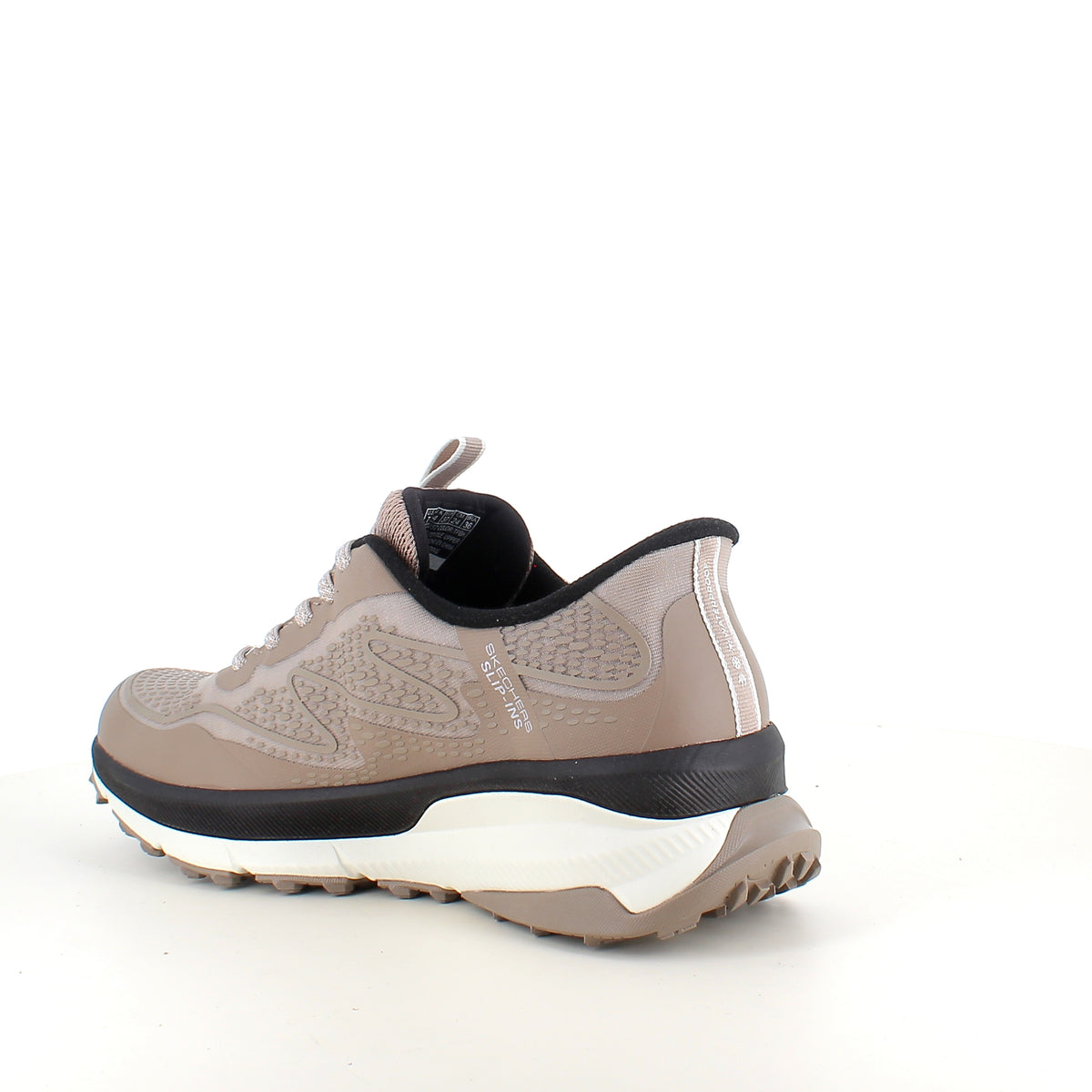 Beige Skechers vandtæt sko med Slip-in, Memory Foam og god stødabsorbering