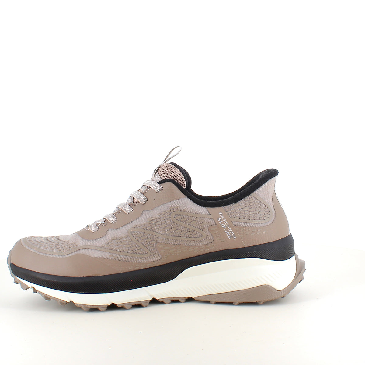 Beige Skechers vandtæt sko med Slip-in, Memory Foam og god stødabsorbering