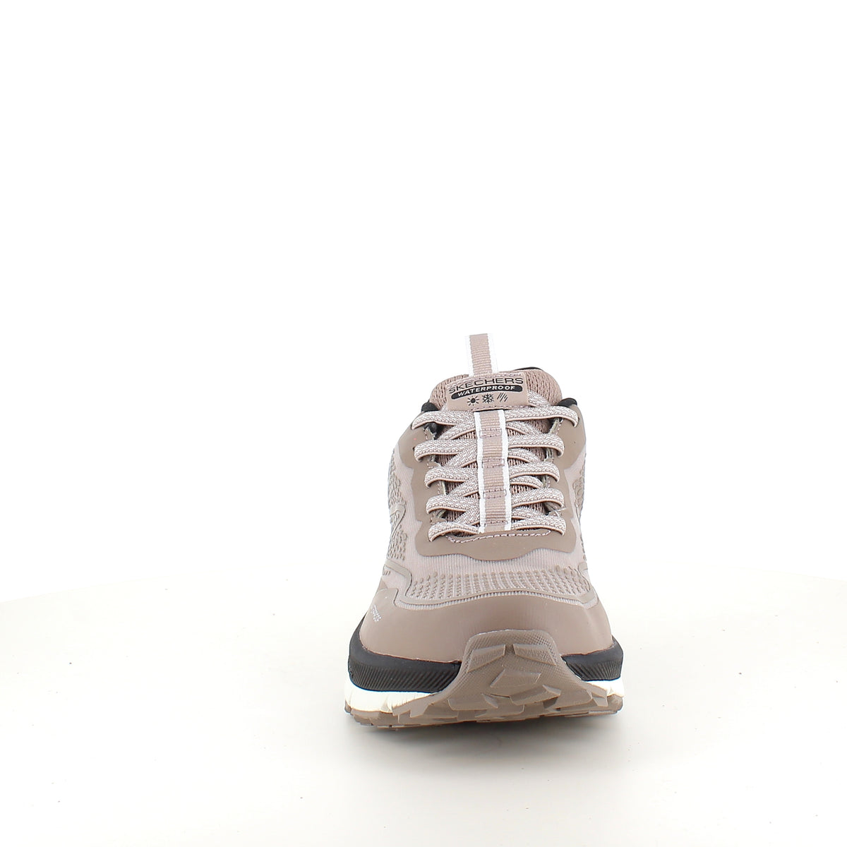 Beige Skechers vandtæt sko med Slip-in, Memory Foam og god stødabsorbering