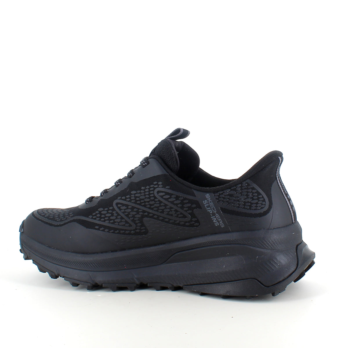 Sort Skechers Slip-ins Switch Back – vandtæt sko med Memory Foam og nem påtagning