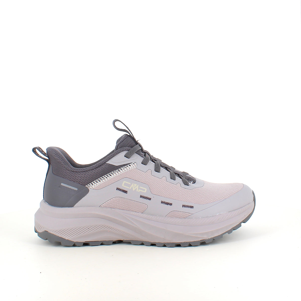 CMP Kymber Easy-Fit sneaker i lysegrå med elastiksnørebånd