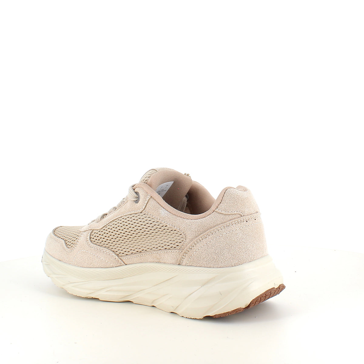 Endurance komfortsko til dame – let beige sneaker