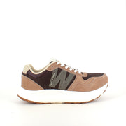 Woden Mathilde Runner Leather sneaker i brune nuancer