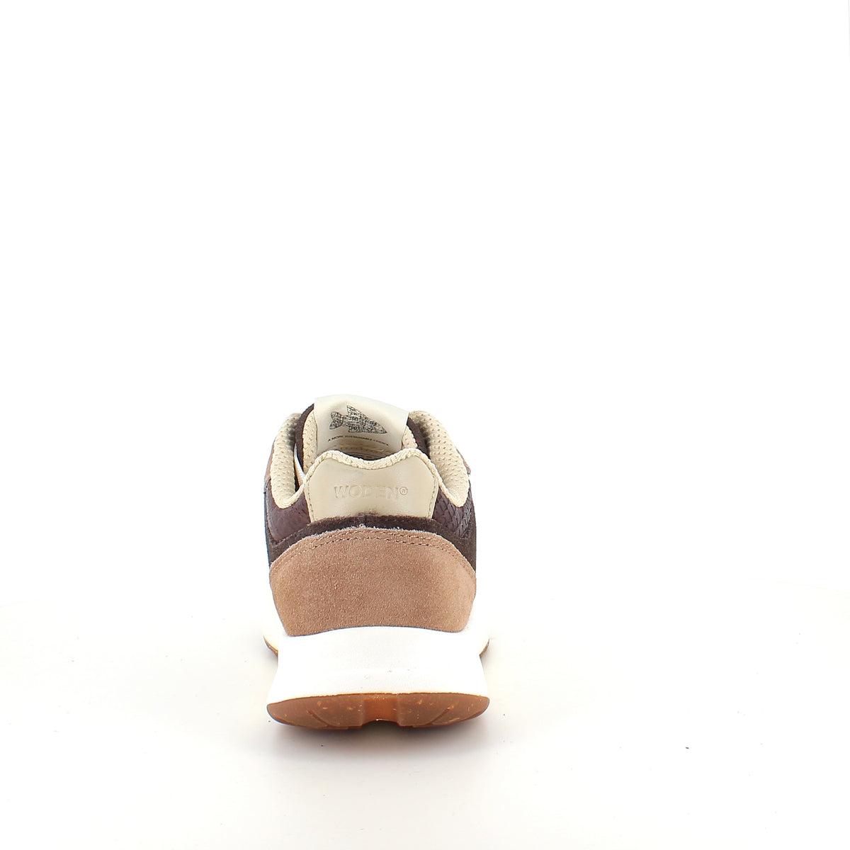 Mathilde – Woden sneaker i brune nuancer med let gængesål