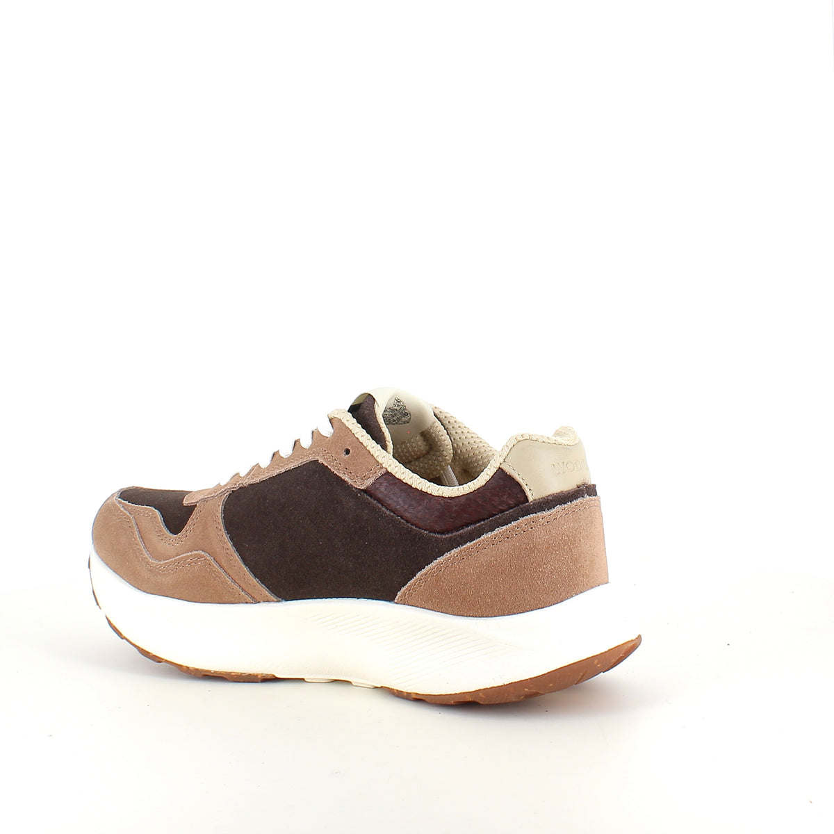 Mathilde – Woden sneaker i brune nuancer med let gængesål