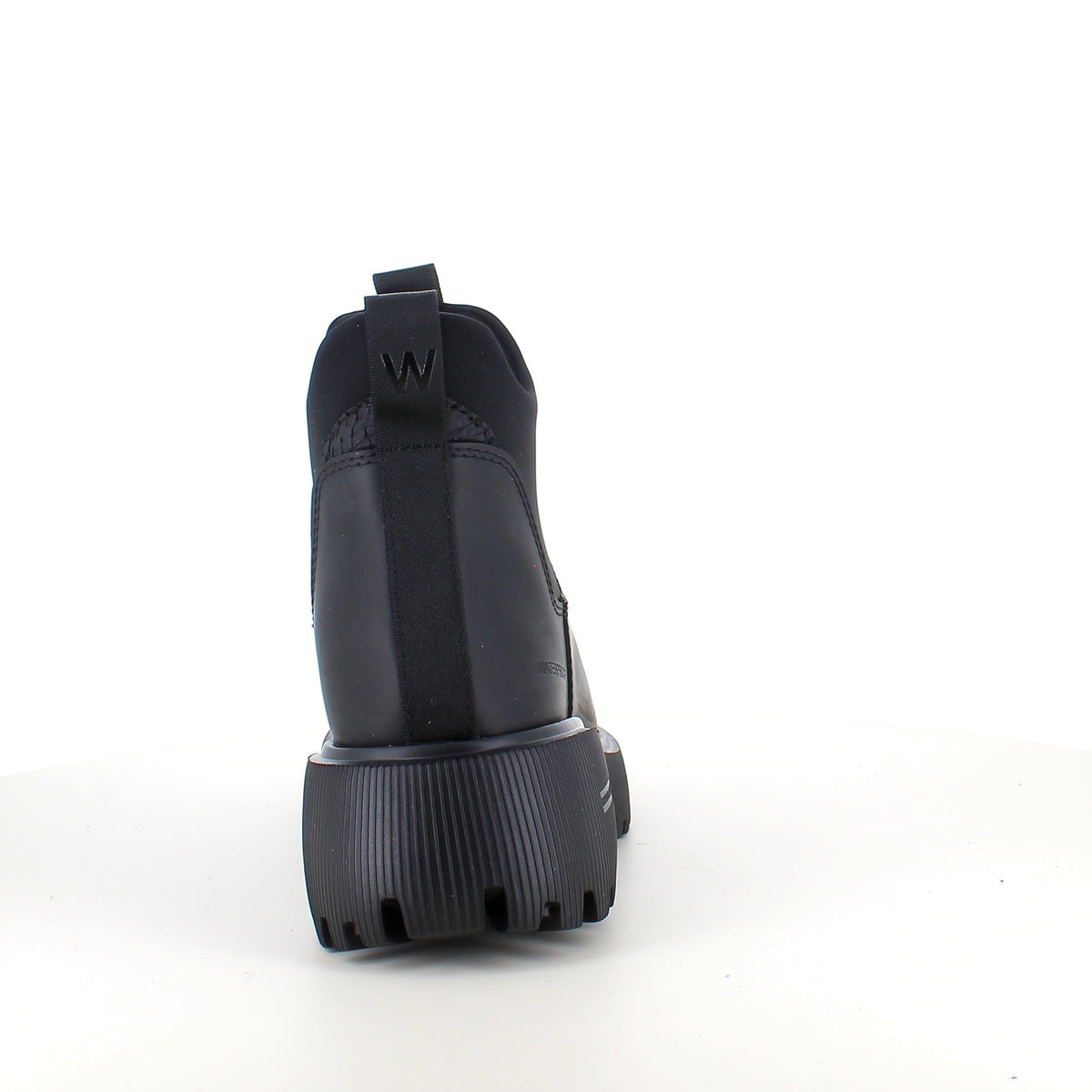 Sort WODEN Isabella Waterproof – gummistøvle med stødabsorberende komfort