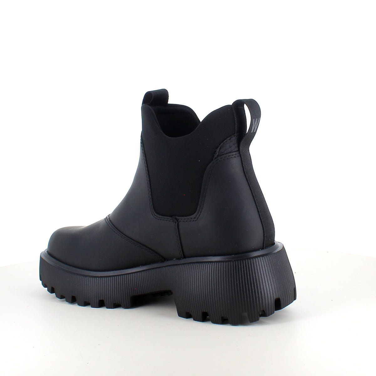 Sort WODEN Isabella Waterproof – gummistøvle med stødabsorberende komfort
