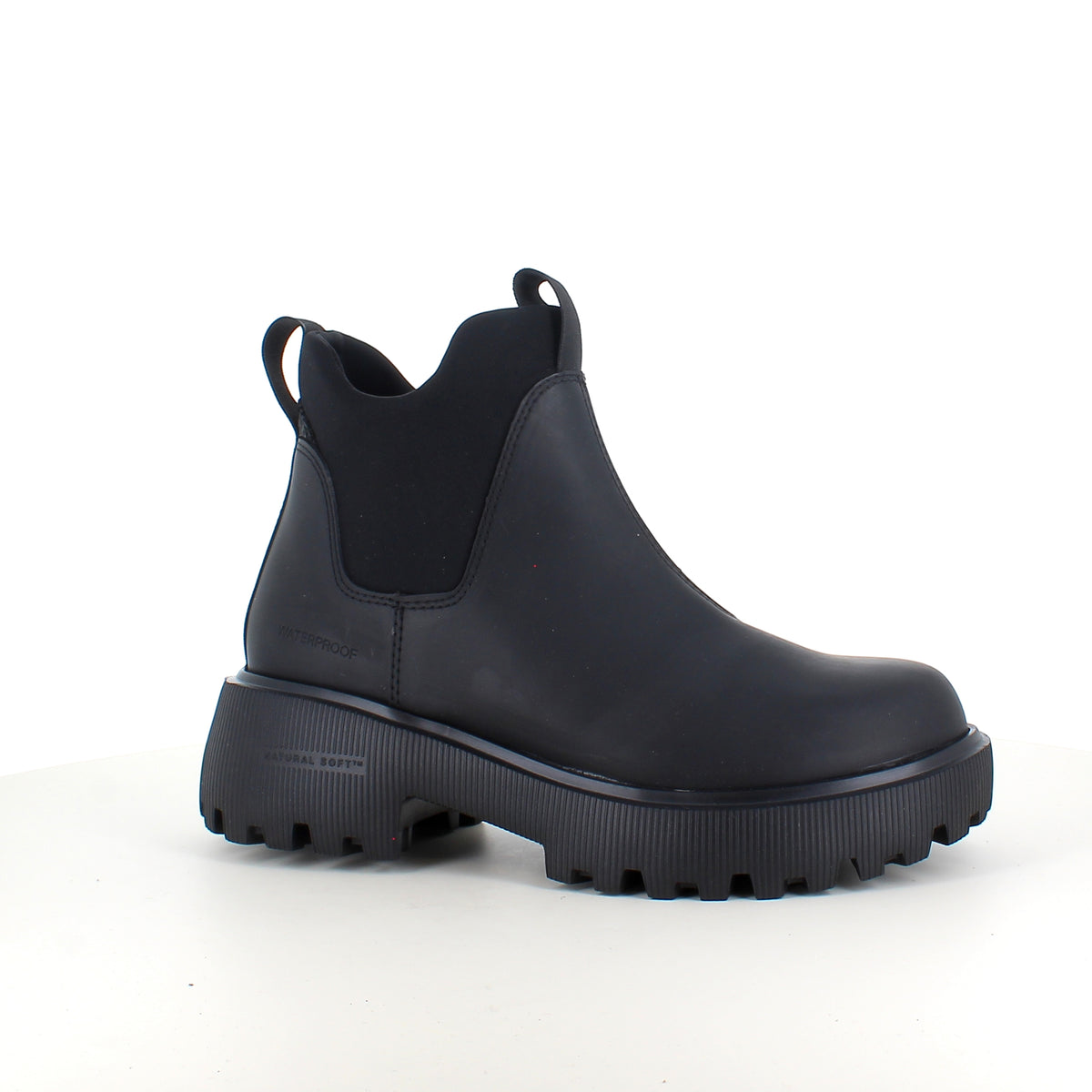Sort WODEN Isabella Waterproof – gummistøvle med stødabsorberende komfort