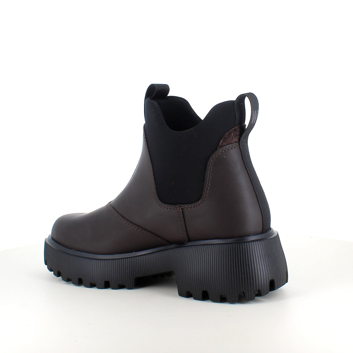 Brun WODEN Isabella Waterproof – gummistøvle med stødabsorberende komfort