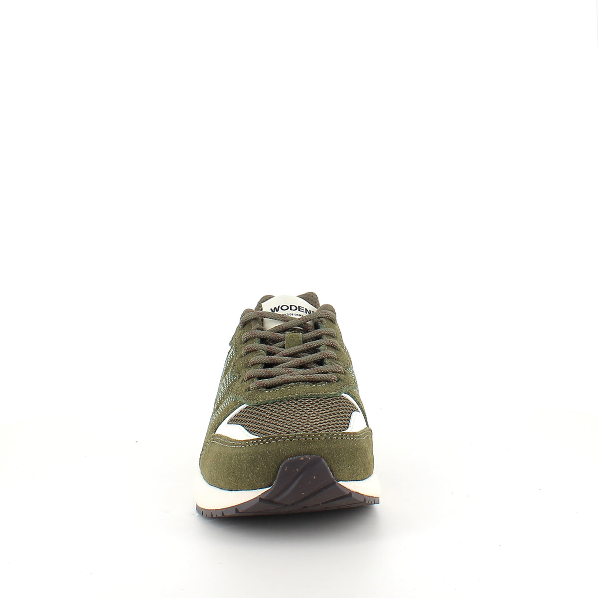 Woden Rigmor Open Mesh – mørk olivengrøn sneaker