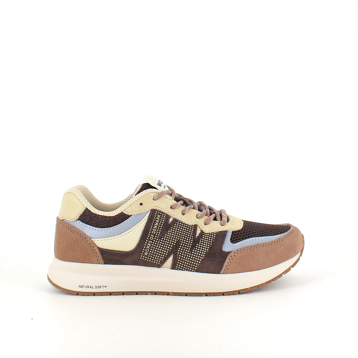 Woden Rigmor Open Mesh sneaker i Chocolate Multi