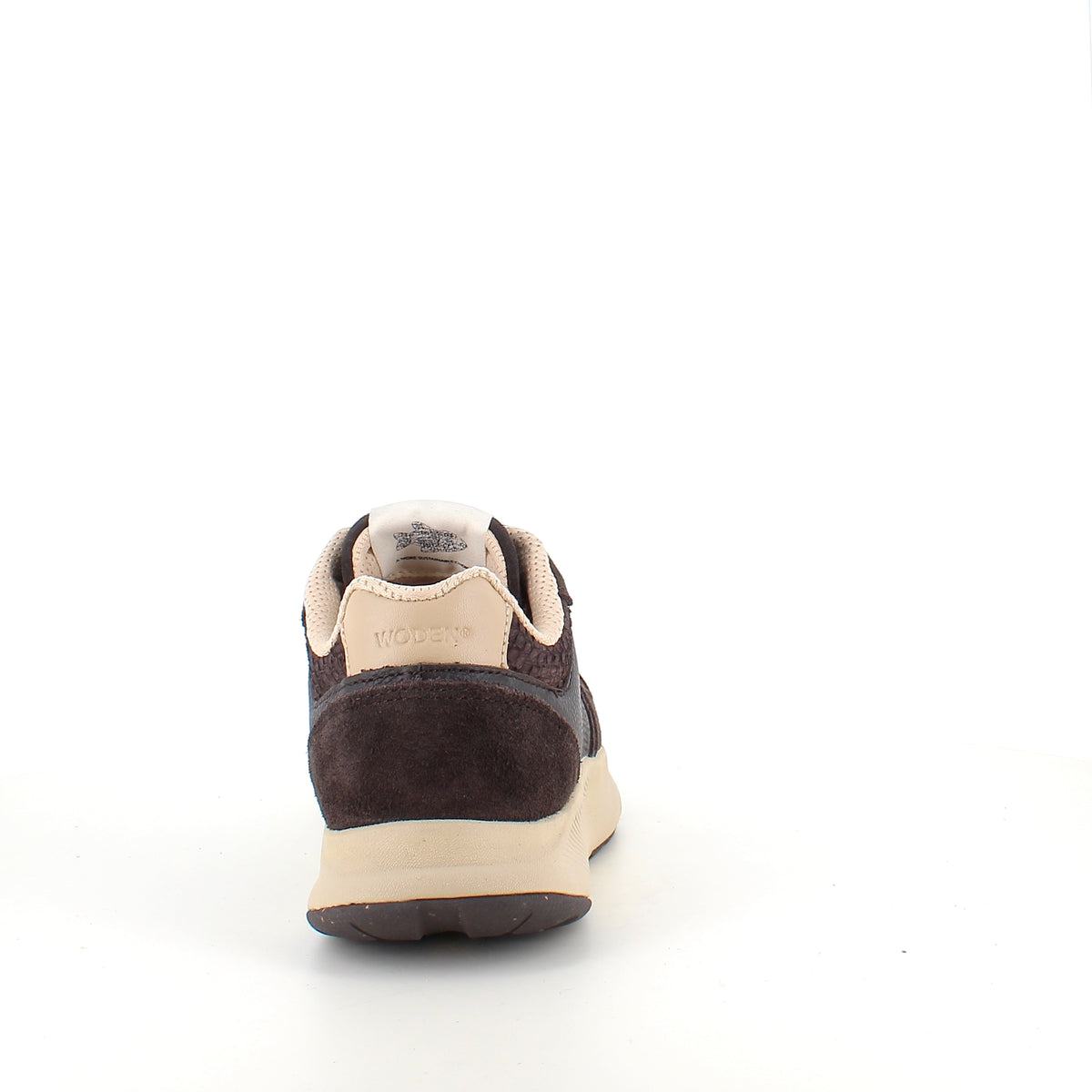 Mathilde Runner Leather – chokoladebrun Woden sneaker med let gængesål