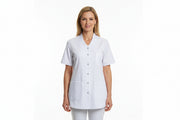 Elegant hvid tunika med god pasform fra Nybo Workwear