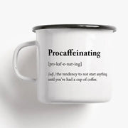 Krus med teksten Procaffeinating til kaffeelskeren