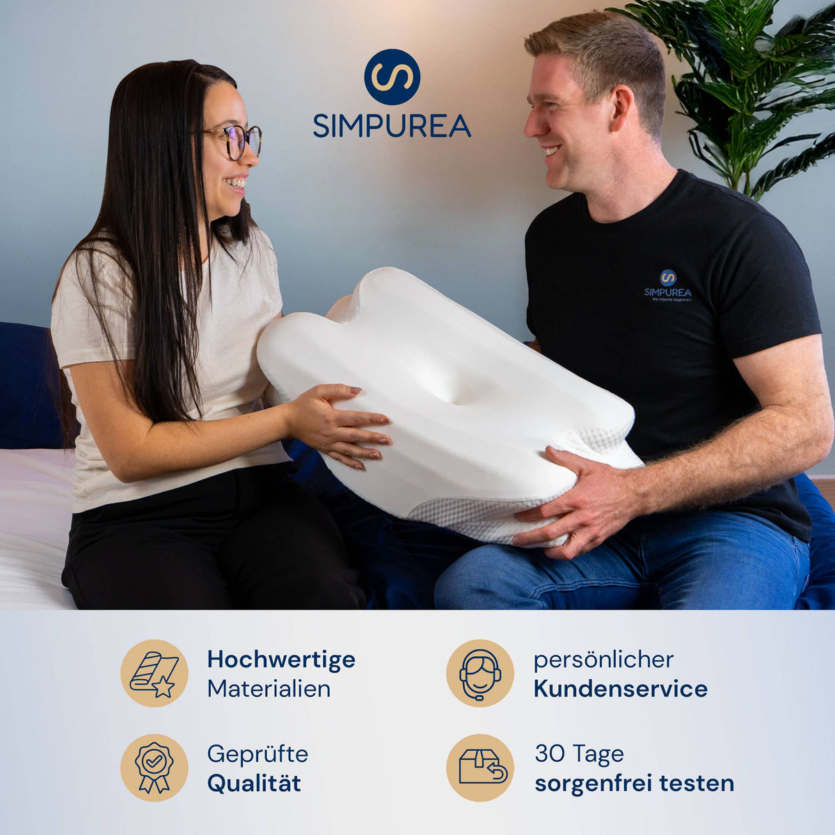 Ortopædisk hovedpude – ergonomisk memory foam med 2 højder