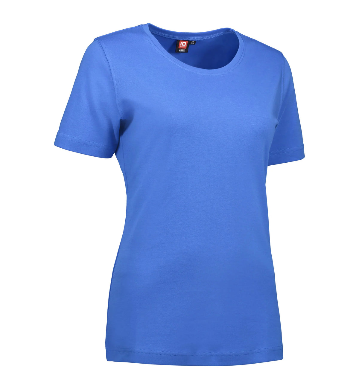 Blå t-shirt med rund hals til damer