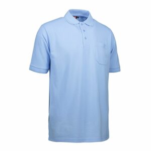 Nybo Lyseblå Herre Prowear Poloshirt, Slidstærk