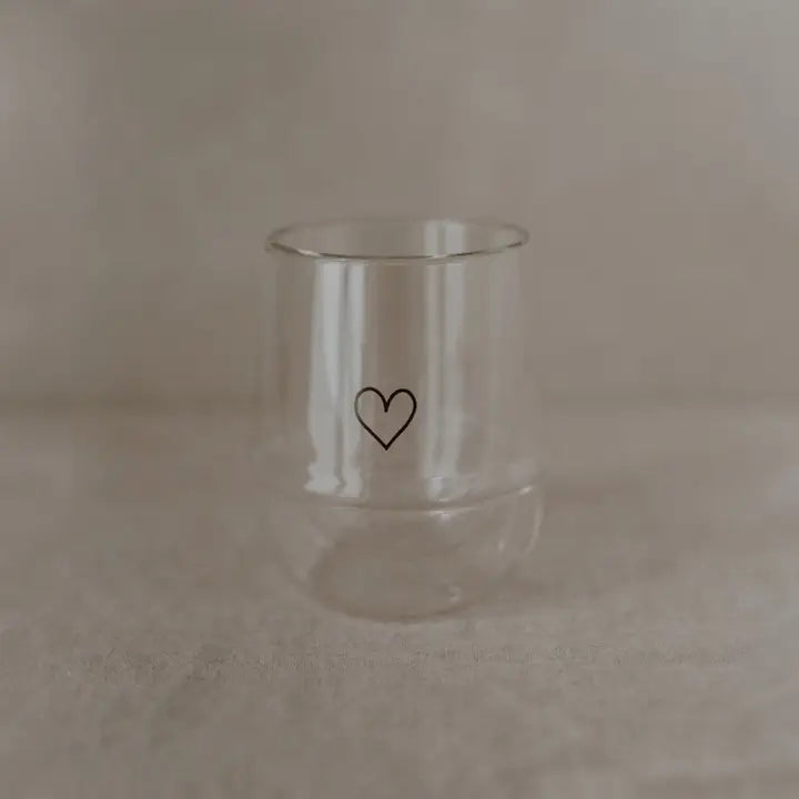Dobbeltvægget glas med hjerte – elegant og funktionelt termoglas
