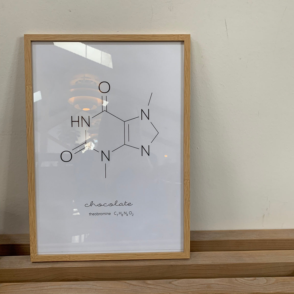 Sjov chokolade molekyle plakat