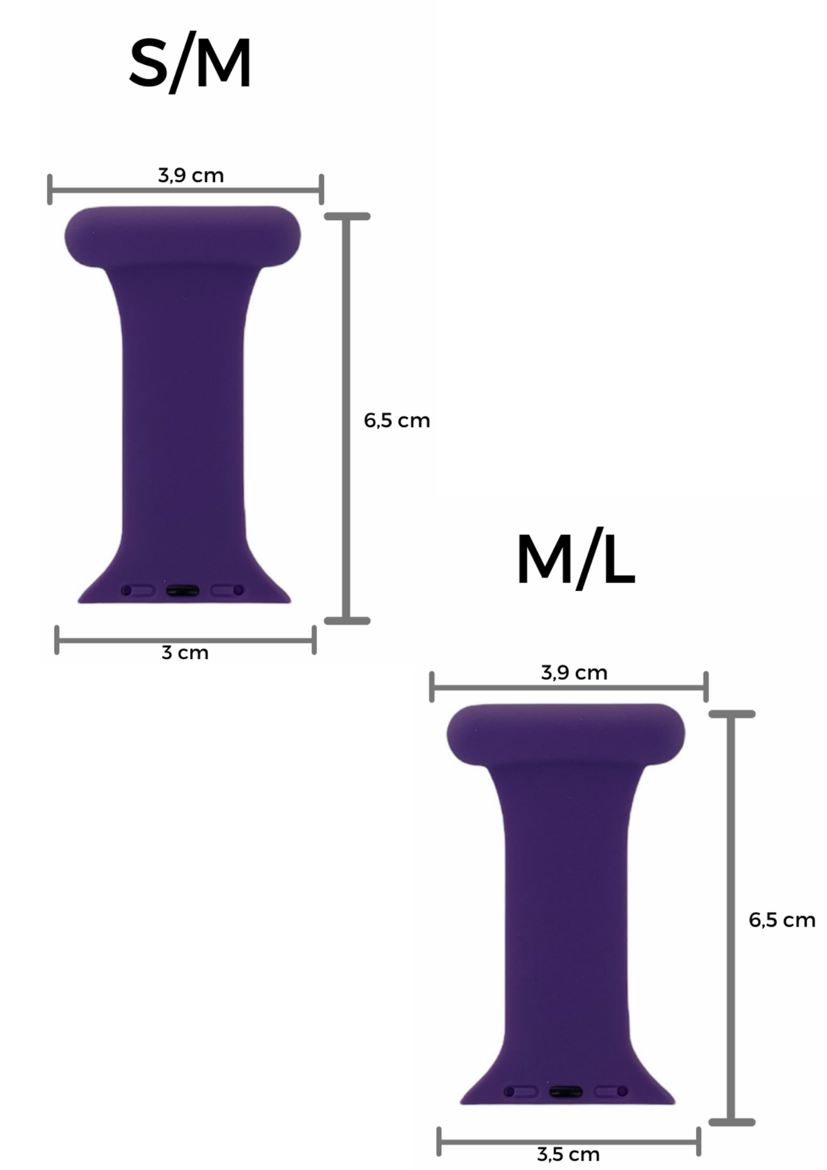Lilla sygepleje silikone rem til Apple Watch