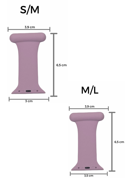 Violet sygepleje silikone rem til Apple Watch