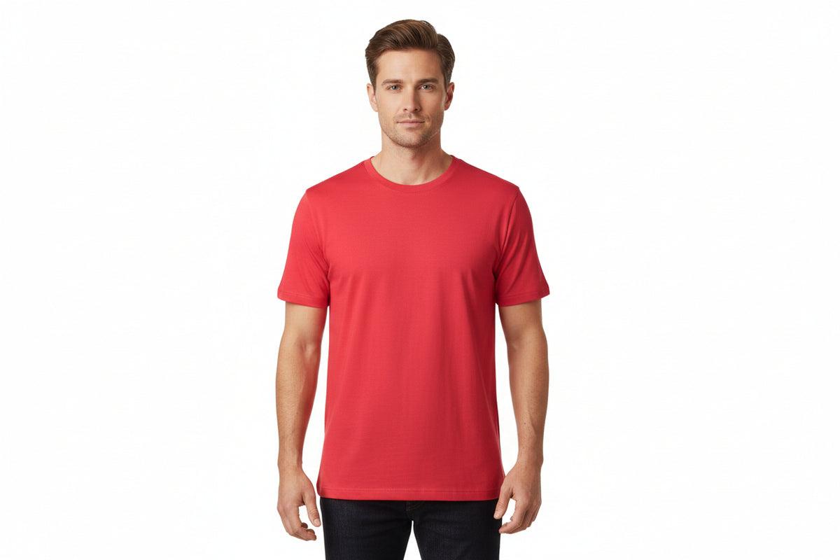 Slidstærk rød t-shirt til mænd